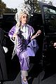 lady gaga wears huge white wig for snl rehearsals 01