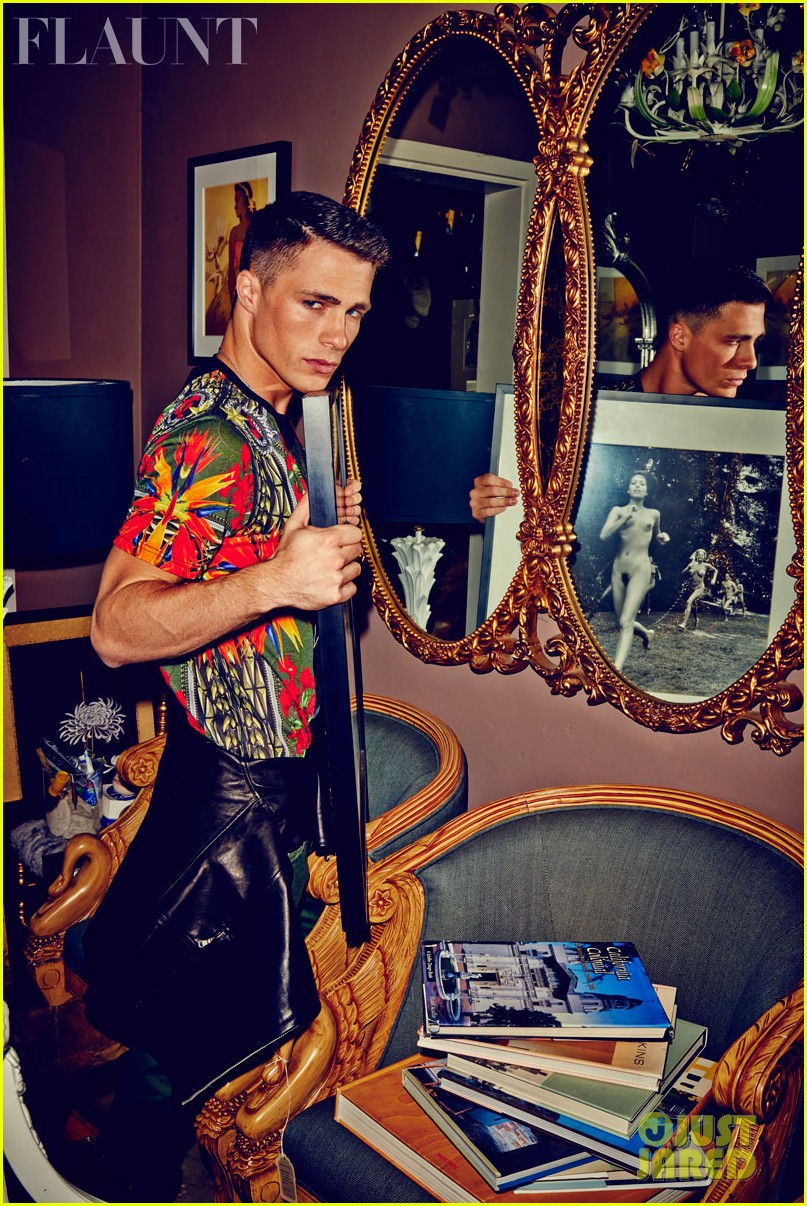 colton haynes flexes his muscles for flaunt feature 052991819