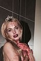 lindsay lohan channels carrie for halloween party 02