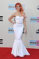 bonnie mckee two dresses for amas 2013 red carpet 05