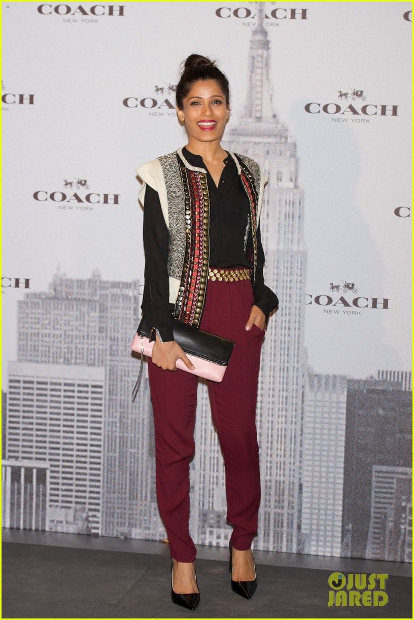 freida pinto coach madrid boutique opening with karlie kloss 012996756