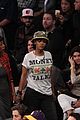 rihanna bff melissa forde hold hands at lakers game 02