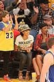 rihanna bff melissa forde hold hands at lakers game 03