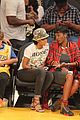 rihanna bff melissa forde hold hands at lakers game 09