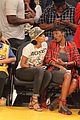 rihanna bff melissa forde hold hands at lakers game 10