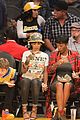 rihanna bff melissa forde hold hands at lakers game 14