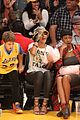 rihanna bff melissa forde hold hands at lakers game 19
