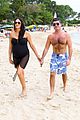 simon cowell shirtless beach stroll with pregnant girlfriend lauren silverman 15