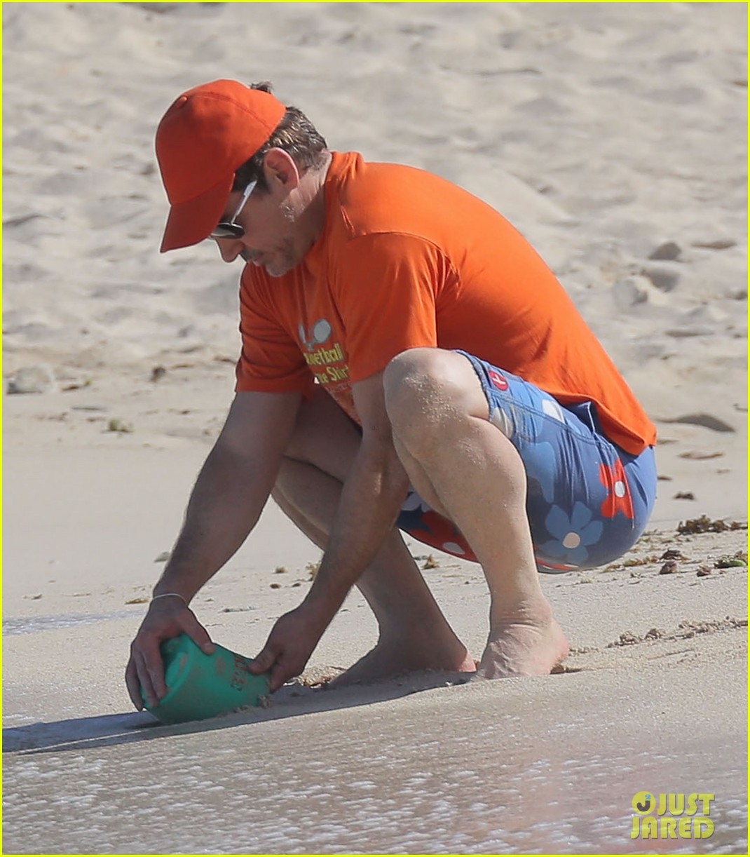 robert downey jr swims shirtless plays with exton in st barts 19