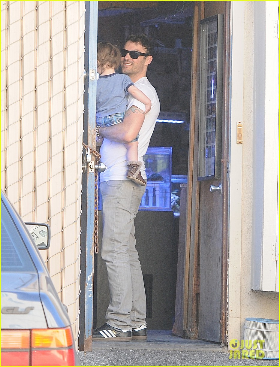 brian austin green steps out with 15 month old son noah 05