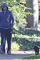 michael c hall low profile walk with pet pooch 06