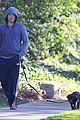 michael c hall low profile walk with pet pooch 10