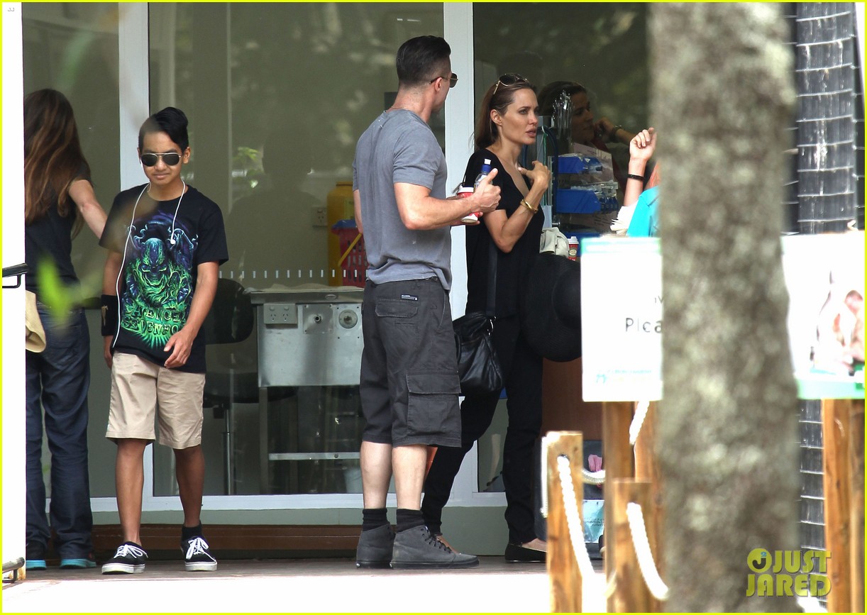 Angelina Jolie & Brad Pitt Visit the Zoo with All Six Kids! Photo