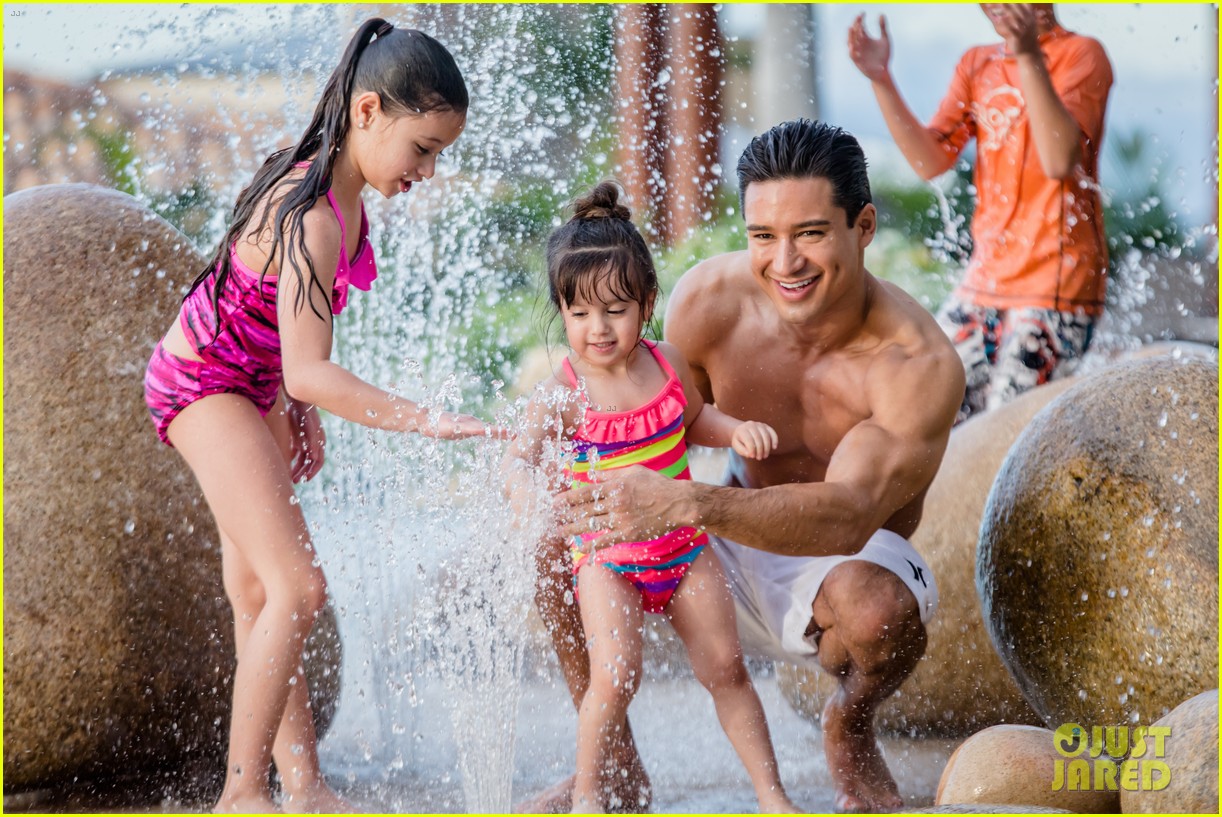 mario lopez displays ripped shirtless body on his family vacation 03