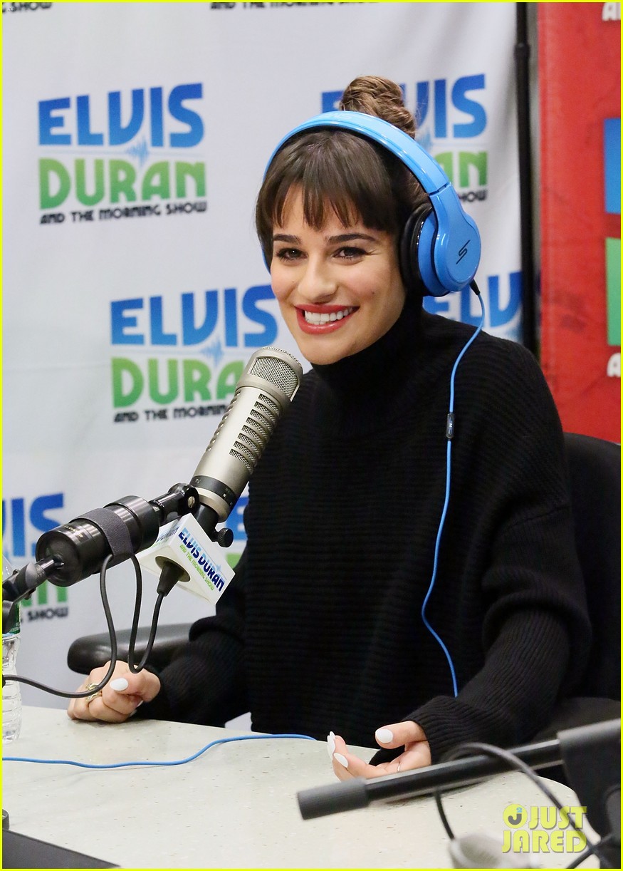 lea michele cannonball makes radio debut with elvis duran 15