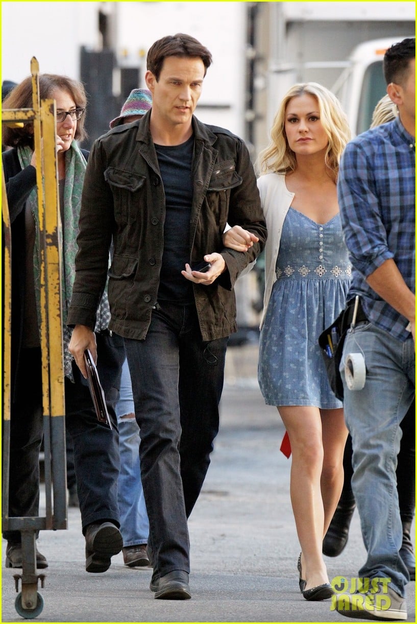anna paquin stephen moyer commercial shoot couple 023010537