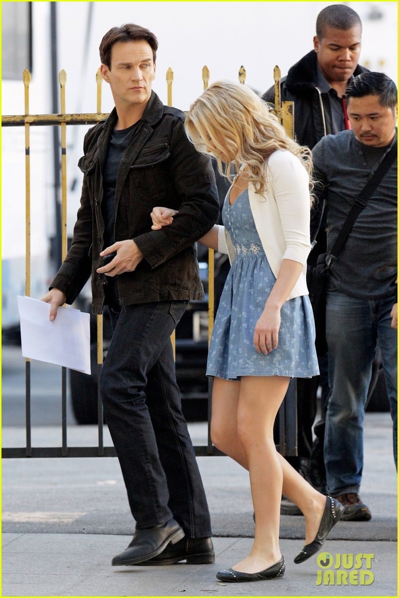 anna paquin stephen moyer commercial shoot couple 053010540