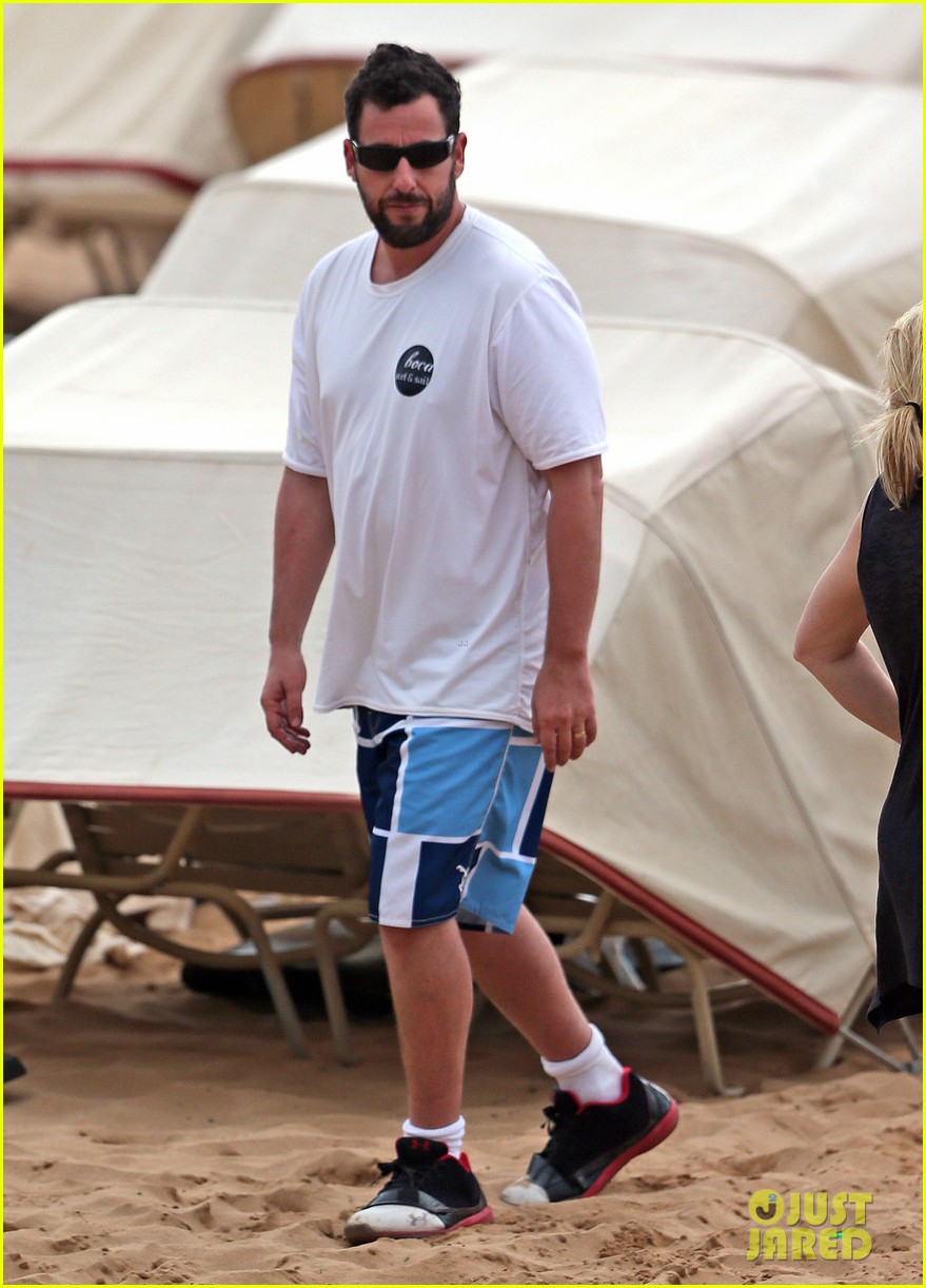 adam sandler spends relaxing beach day with wife jackie 033020371