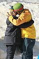 gwen stefani seal warm hug in snowy mammoth 02
