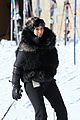 kanye west wears full face mask for skiing with kim kardashian 06