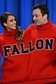 jessica alba gets into jimmy fallons sweater on late night 12