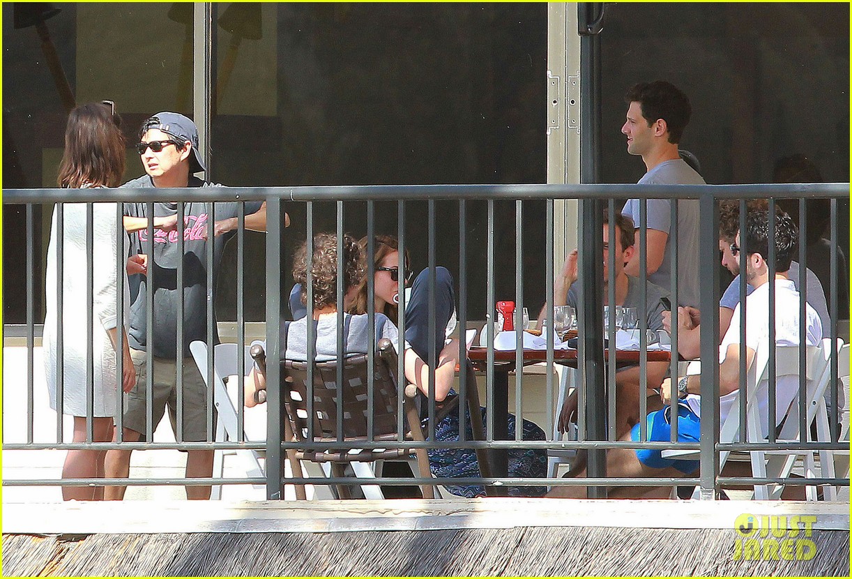 justin bartha new wife lia smith relax after wedding 213023914
