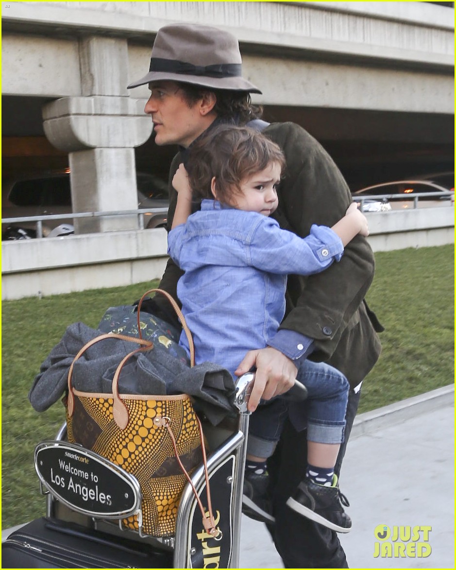orlando bloom brings flynn to los angeles after his 3rd bday 10