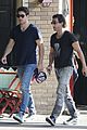 joshua bowman hangs with a pal for little doms lunch 11