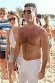 shirtless simon cowell draws large female crowd at the beach 04