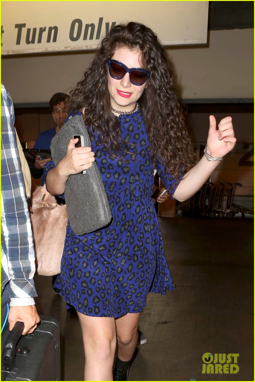 lorde arrives in town for grammy awards 2014 113038480
