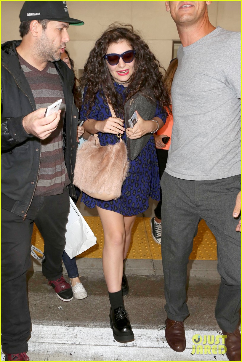 lorde arrives in town for grammy awards 2014 193038488