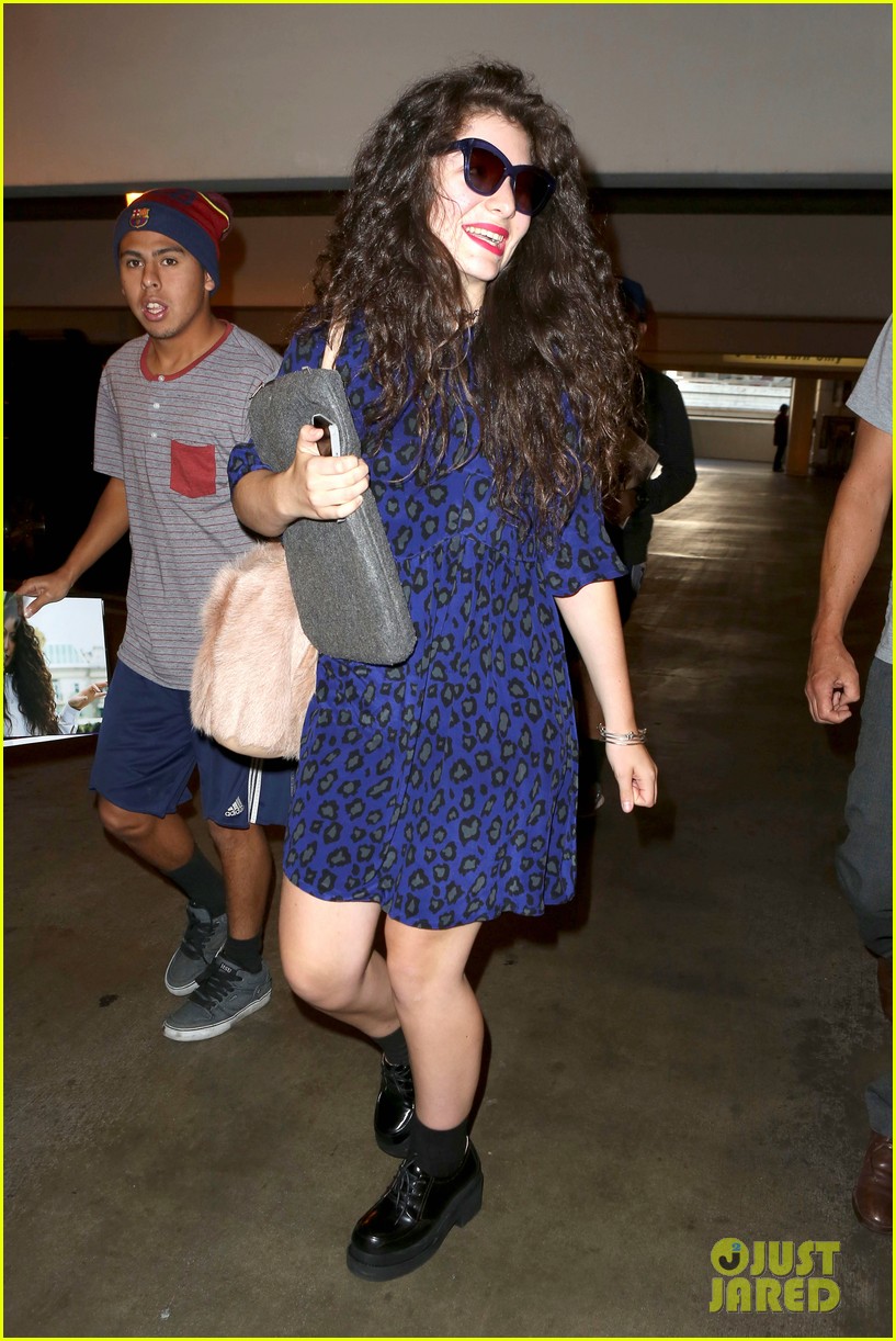 lorde arrives in town for grammy awards 2014 213038490