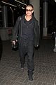 brad pitt lax departure after producers guild awards 01