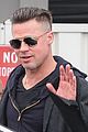brad pitt touches down in sydney after awards weekend 02