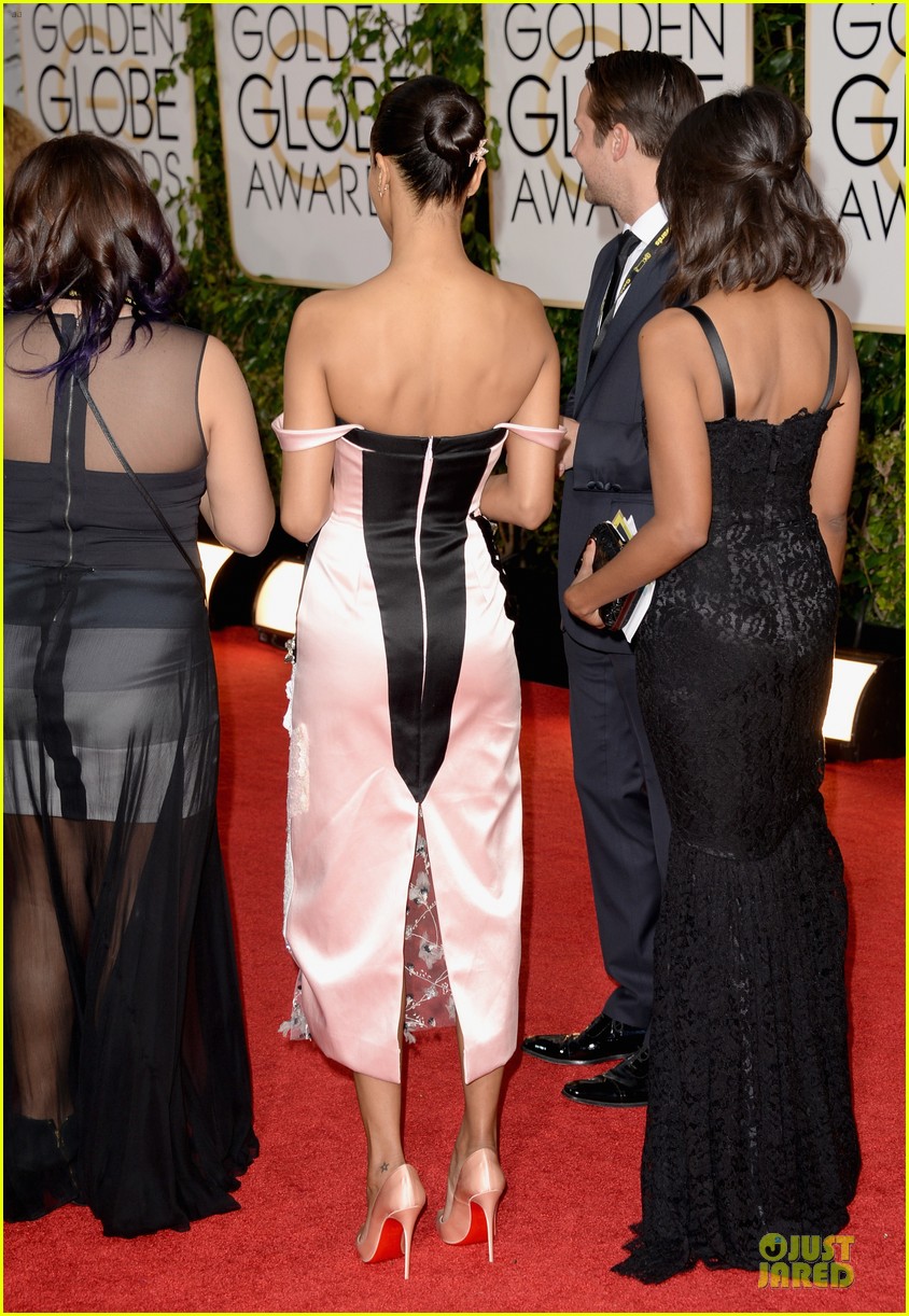Zoe Saldana - Golden Globes 2014 Red Carpet: Photo 3029316 | 2014