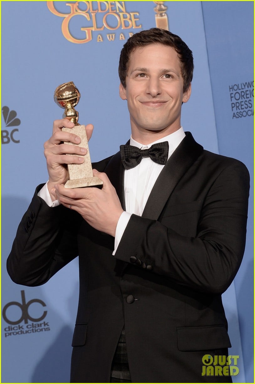 andy samberg wins best actor at golden globes 2014 02