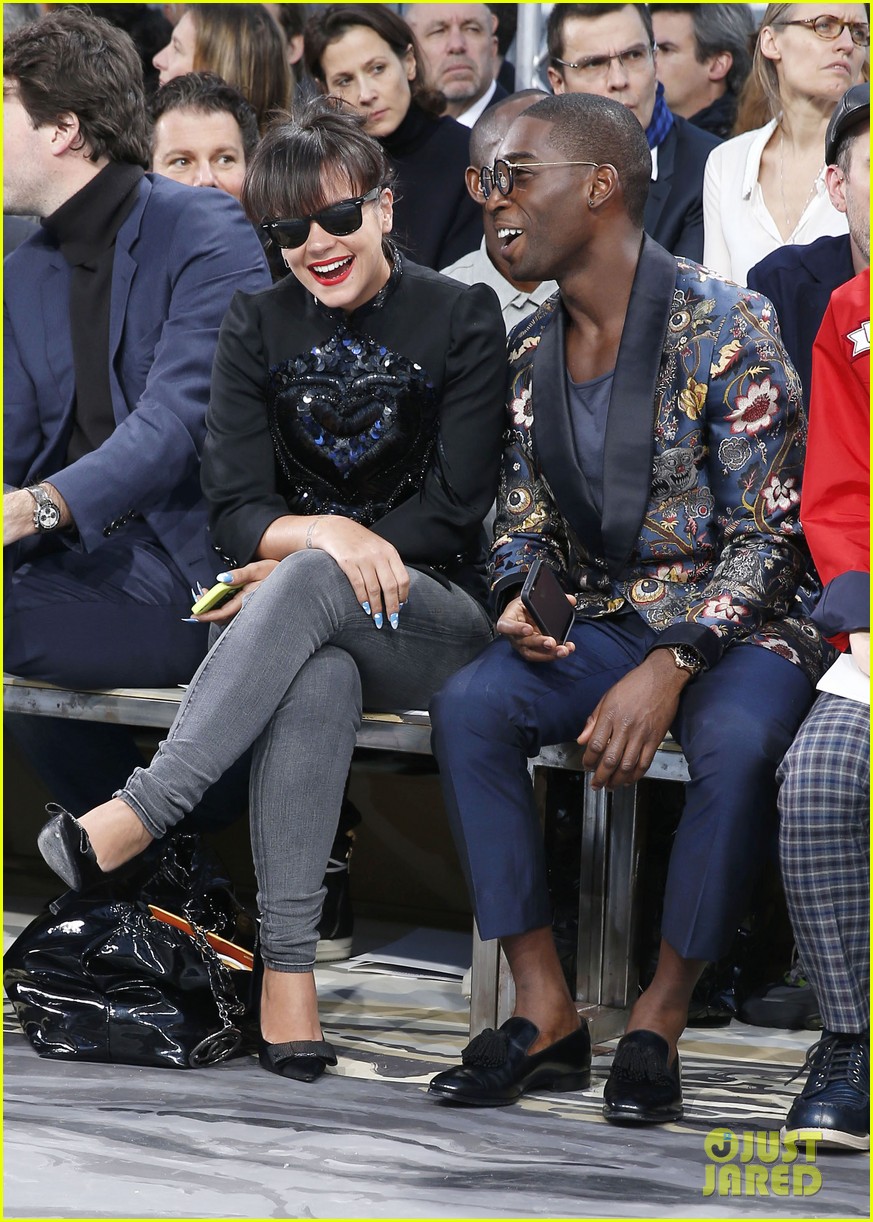 Will Smith & Lily Allen Louis Vuitton Paris Fashion Week Show! Photo