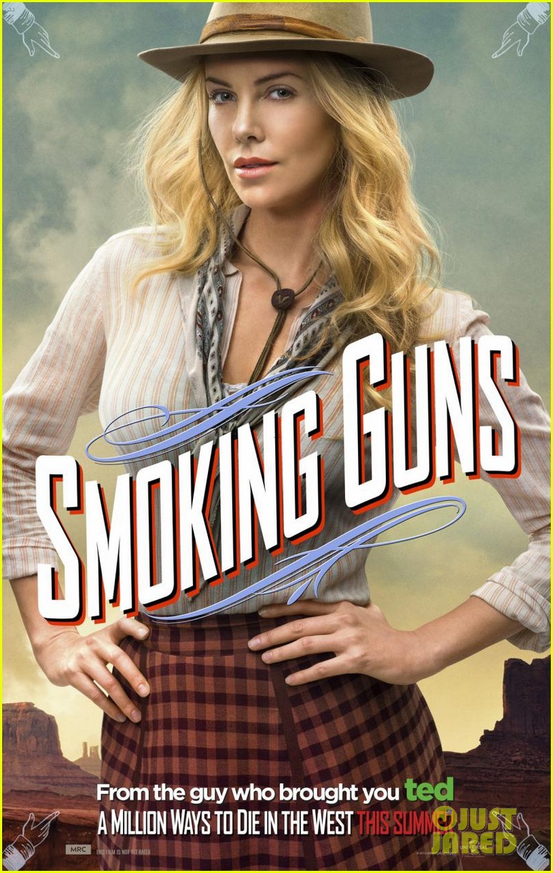 charlize theron is the smoking gun on million ways to die in the west character posters 013043707