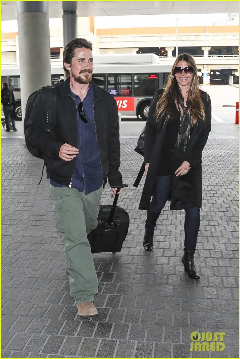 Christian Bale & Wife Sibi Blazic BAFTAs 2014 Red Carpet Photo
