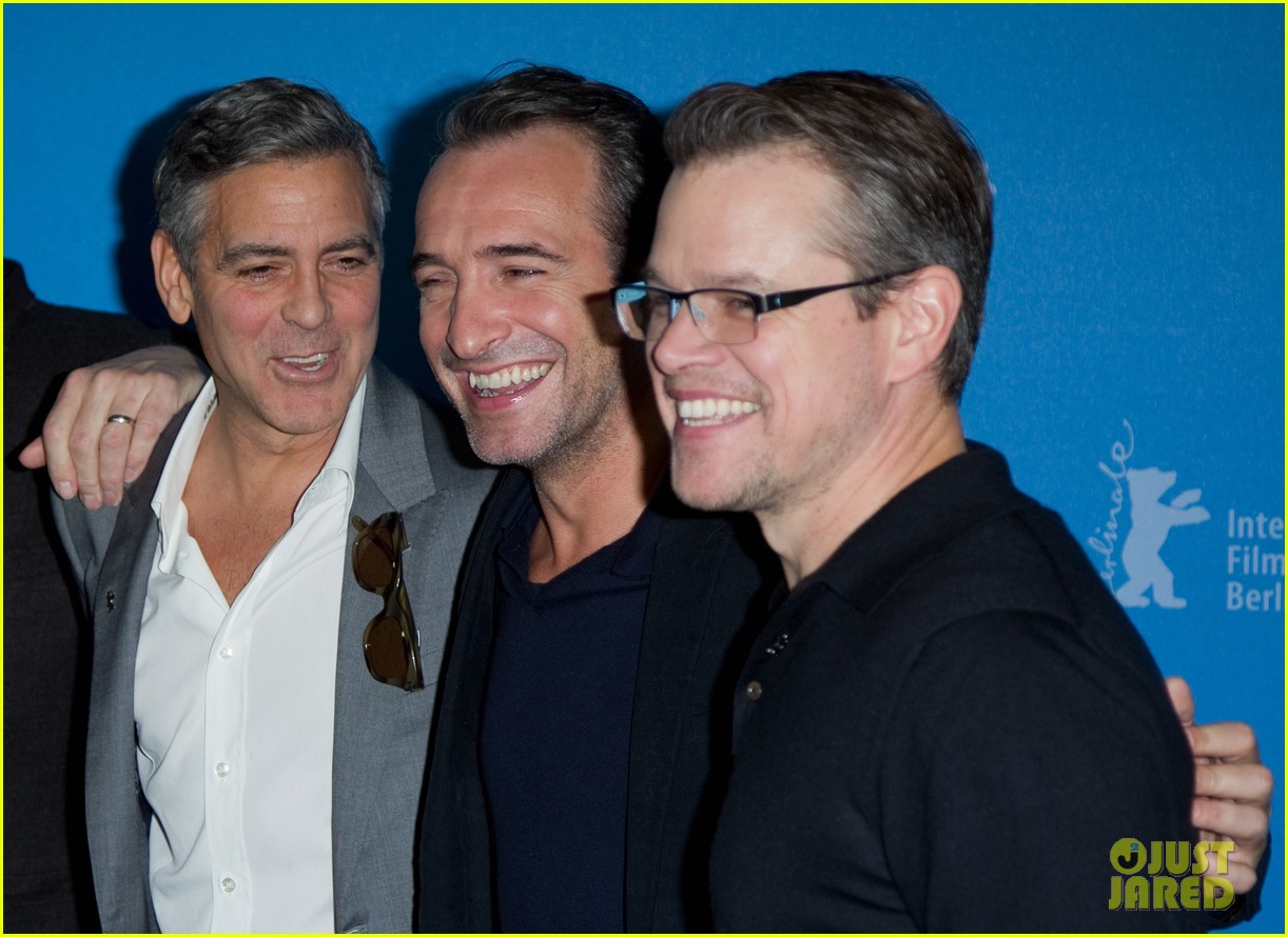 george clooney monuments men cast do the conga 12
