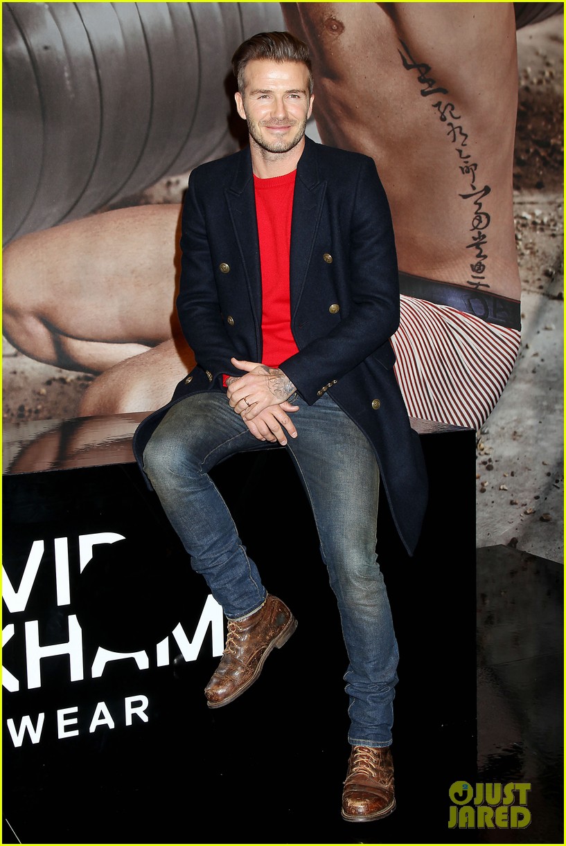 David Beckham Promotes H&M Bodywear Collection in NYC: Photo