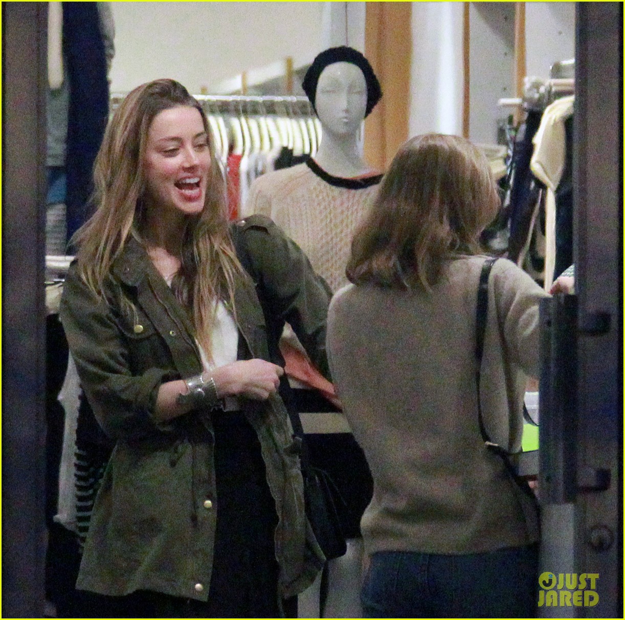 amber heard future step daughter lily rose depp laugh bond while shopping 043046617