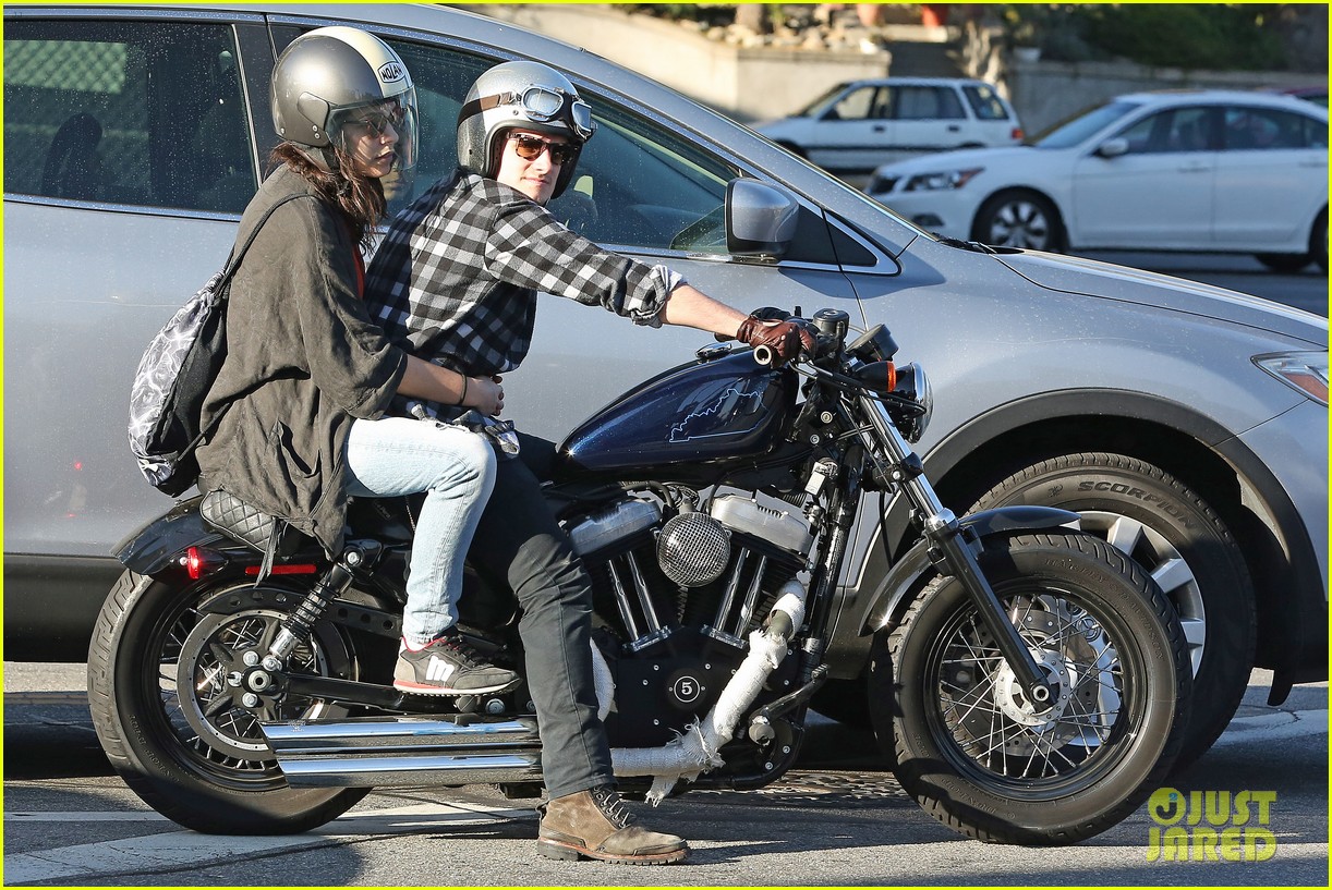 josh hutcherson goes for a motorcycle ride with a gal pal 063059657