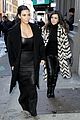 kim kardashian films kuwtk with her sisters khloe sends message on coat fxck yo fur 01