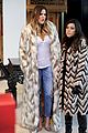 kim kardashian films kuwtk with her sisters khloe sends message on coat fxck yo fur 16