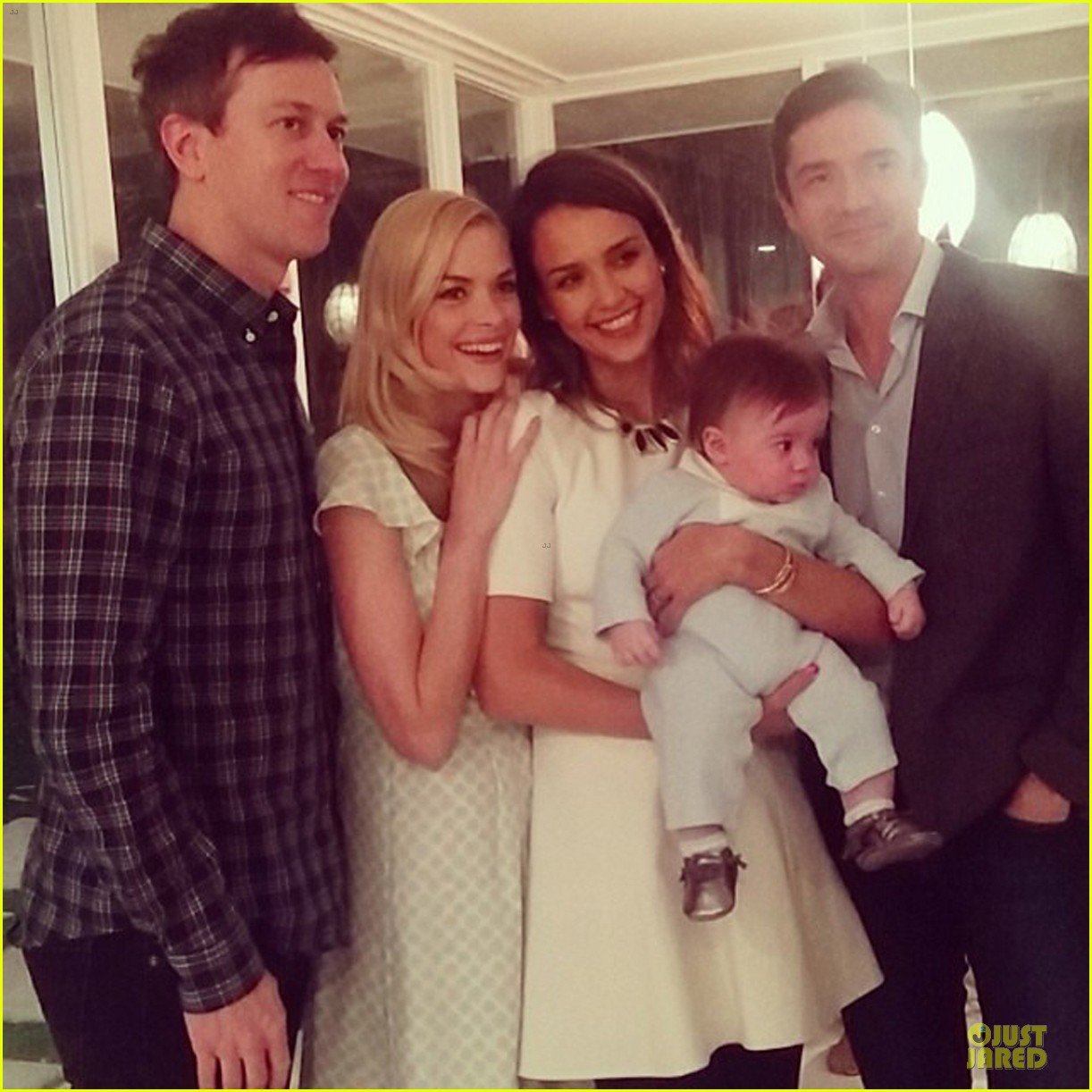 jaime king james knight blessing with godparents jessica alba topher grace 053058232
