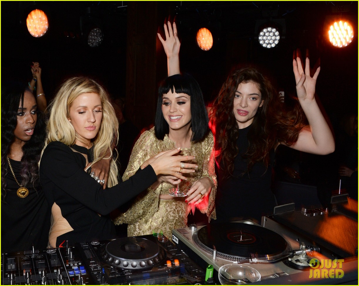 lorde takes on dj duties with katy perry ellie goulding brit awards after party 013057035