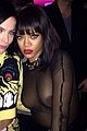 rihanna bares her nipples in fishnet top with no bra 01