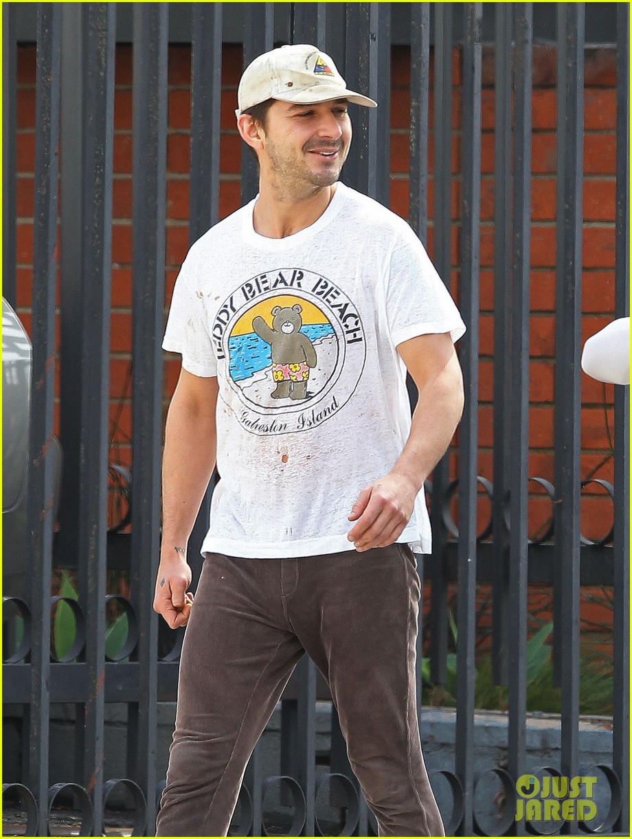 shia labeouf shows a smile before his workout 023062243