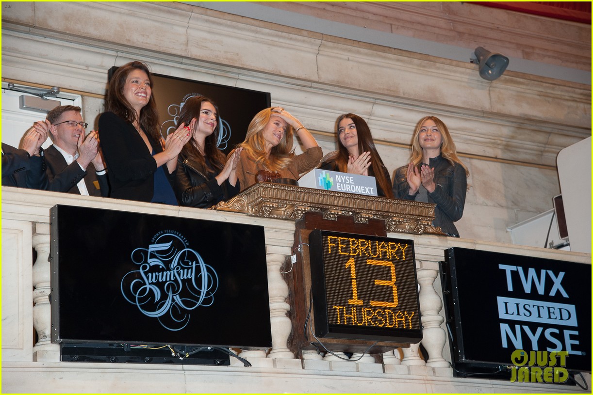 sports illustrated swimsuit models ring stock exchange bell 08